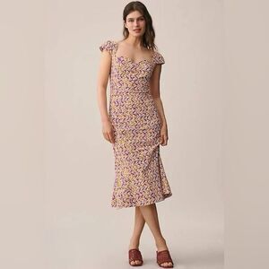 Anthropologie The Cecily Fit & Flare Sweetheart Dress by Maeve NWT